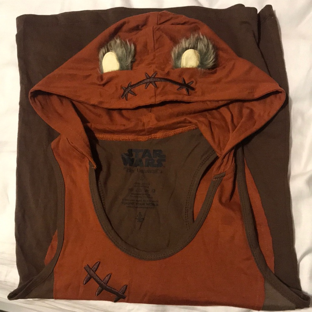 Starwars Ewok hooded tank top